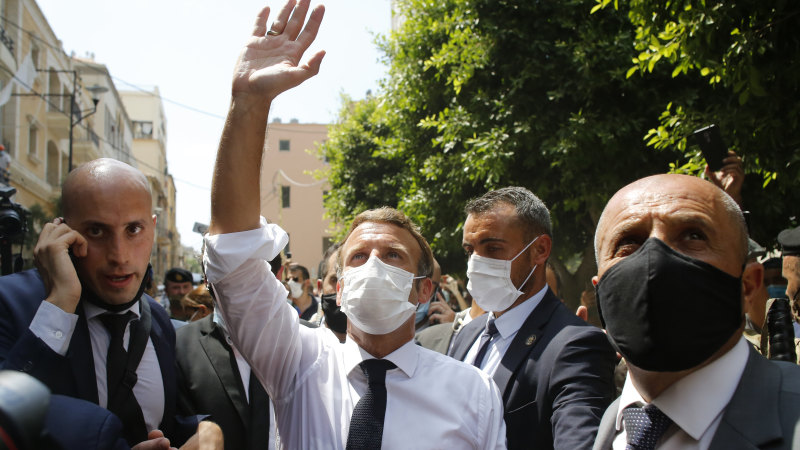 Beirut Explosion Macron Delivers Home Truths As Angry Crowds Call For Change In Lebanon