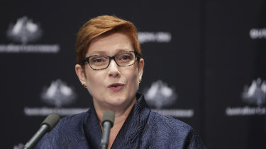 Foreign Affairs Minister Marise Payne. 