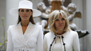 Melania Trump Really Fun But Can T Go Outside Brigitte Macron