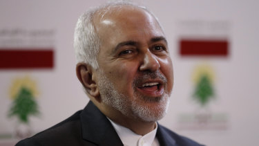 Iranian Foreign Minister Mohammad Javad Zarif, above, traded barbs with US President Donald Trump on Twitter.
