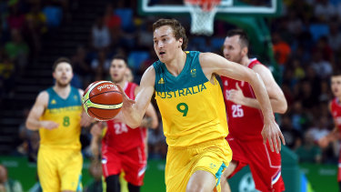 Ryan Broekhoff in action for the Boomers.