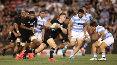Jordie Barrett was a constant menace for the All Blacks.