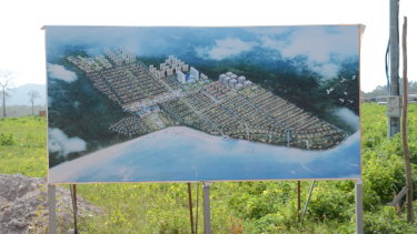 Sealong Bay hotel development near Ream Naval base: another construction on an empty field.