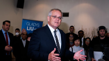 Morrison spruiked a message of inclusion to a multicultural audience in the Melbourne seat of Chisholm on Tuesday.