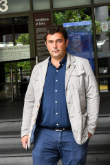 Stefce Kutlesovski leaves the Magistrates Court in 2017.