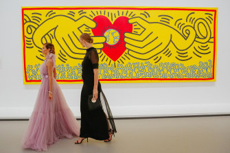 Inside the NGV Gala, art by Keith Haring.