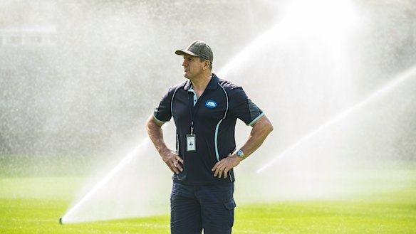 Confident: Bankwest Stadium head curator Graeme Logan.