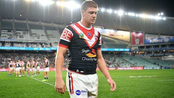 High contact: Dylan Napa is sent to the sin bin after catching Andrew McCullouch with his head.