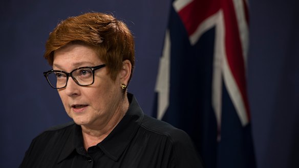 Senator Marise Payne, Minister for Foreign Affairs.