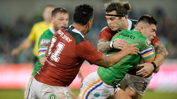 The Rabbitohs will be running into a rampaging Raiders looking for their first grand final appearance since their 1994 premiership.