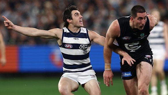 Shaun Mannagh celebrates a goal.