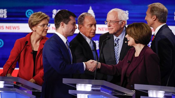 The Democratic presidential contenders targeted Bernie Sanders for his big-spending policies and praise for revolutionary far-left leaders.