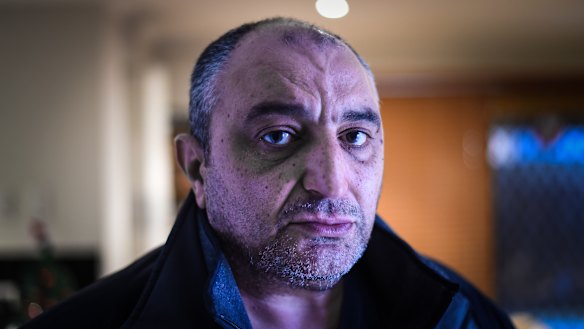 Melbourne security guard Nabil Shalash says his wages have not kept up with inflation for up to five years.