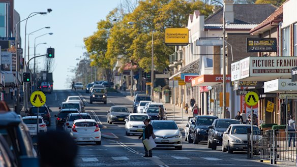 High Street, Penrith on Friday.  The electorate of Lindsay retains elements of the old battler status.