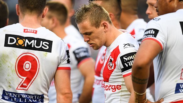 Under scrutiny: Dragons fullback Matt Dufty.