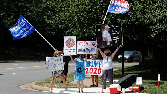 Donald Trump's handling of the coronavirus pandemic has divided Americans.