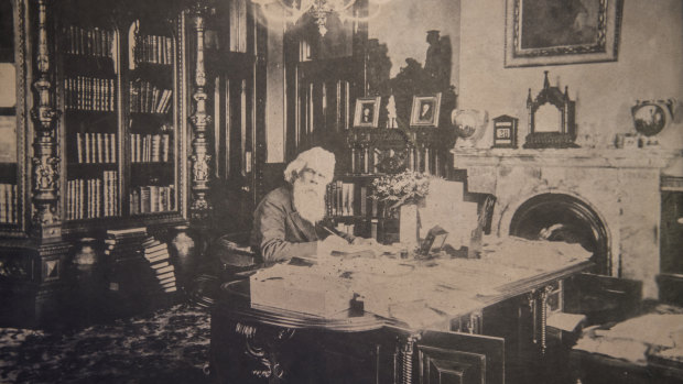 Chief Secretary’s Building: Henry Parkes in the Henry Parkes room.
