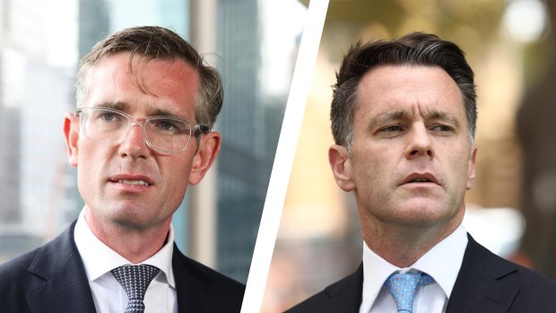 NSW Premier Dominic Perrottet and Opposition Leader Chris Minns have sparred over the future of the state’s mega projects.