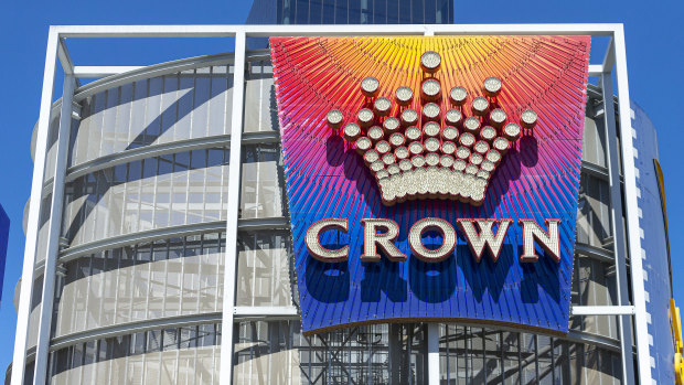 Crown's gambling turnover fell 34 per cent to $13 billion, while group-wide normalised revenue was down 5 per cent to $1.4 billion.