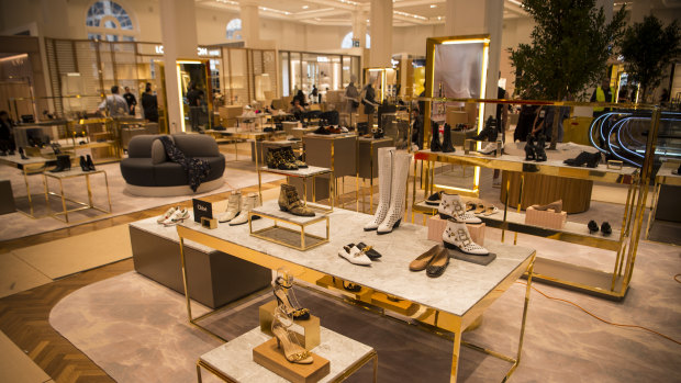 The new David Jones shoe floor features 85 brands.