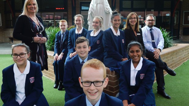 Students at McCarthy Catholic College said the NAPLAN reading exam was ''quite relaxing''.