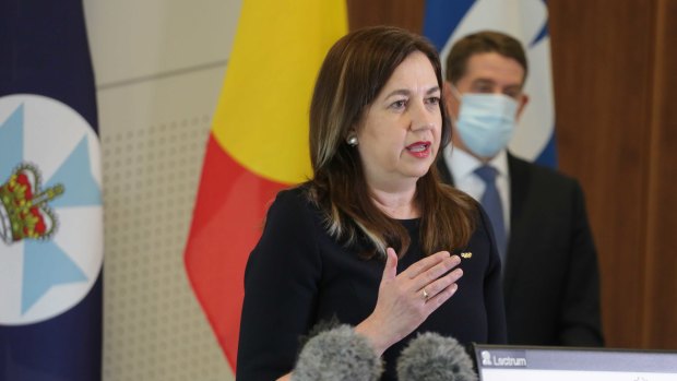 Queensland Premier Annastacia Palaszczuk announces the state will reopen before Christmas, urging Queenslanders to get vaccinated before then.