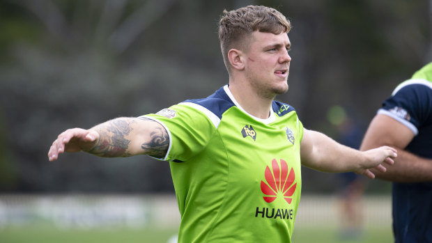 Canberra Raiders prop Ryan Sutton is ready to fly against the Titans.