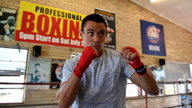 Serious business: Tim Tszyu will face highly-rated Englishman Denton Vassell.