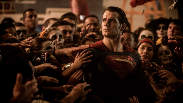 Henry Cavill as Superman in the film Batman v Superman: Dawn of Justice.