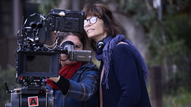 DOP Bonnie Elliott and director Rachel Ward.