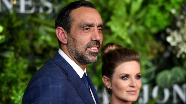 Former Sydney Swans AFL footballer Adam Goodes and wife Natalie Croker are new parents.