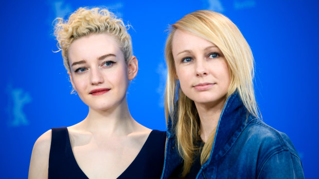 Julia Garner and Kitty Green at the Berlin Film Festival in February.