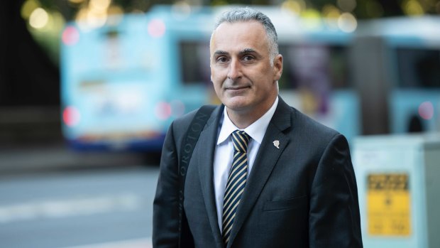 Drummoyne MP John Sidoti departs ICAC.