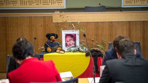 The hearing at the Coroner's Court. 