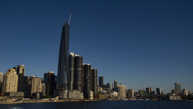 The Crown Casino complex at Barangaroo.