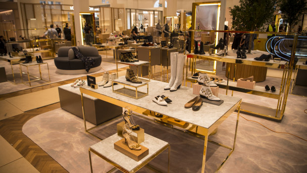 The new David Jones shoe floor features 85 brands.