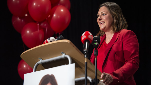 Labor candidate Kristy McBain. 