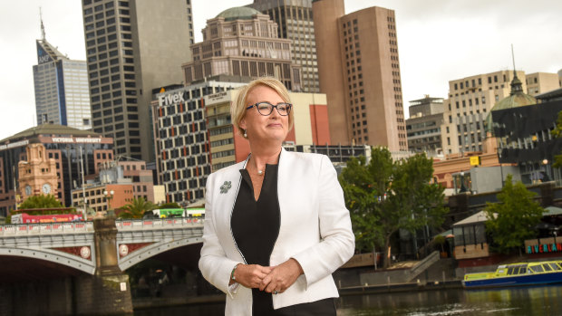 Lord mayoral candidate Sally Capp wants a High Line park in Melbourne. 