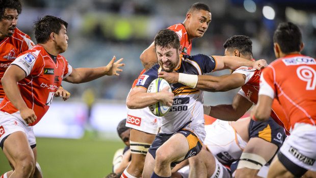Connal McInerney played 80 minutes in just his third Super Rugby game.