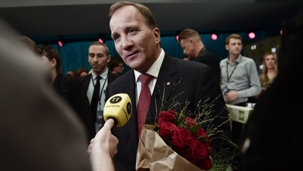 Swedish Prime Minister Stefan Lofven of the Social Democratic Party.