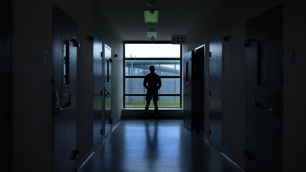 An inmate inside the Cobham Juvenile Justice Centre. 