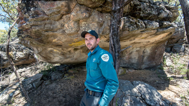 Once a goat hunter, Jake Goodes is now part of efforts to document a new wave of rediscovered rock art in the Grampians. 
