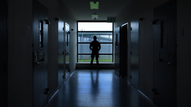 An inmate inside the Cobham Juvenile Justice Centre. 