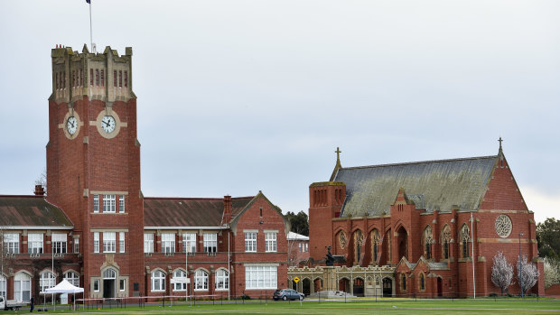 Seventy-eight per cent of students at Geelong Grammar are boarders.