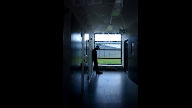 An inmate at the Cobham facility in Sydney's west, where Leaum Doolan claims he was isolated excessively. 