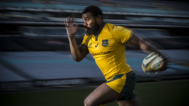 Speed to burn: Koroibete will stick around in Australian rugby for another year. 