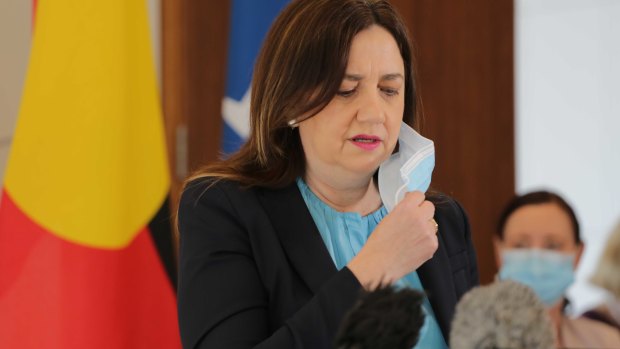 Queensland Premier Annastacia Palaszczuk said a Gold Coast school was closed after children boasted about travelling to and from Melbourne.