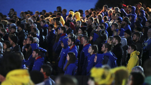Hundreds of Australians participate at the dawn service ceremony at Anzac Cove beach, in Gallipoli each year.
