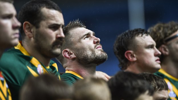 Angus Crichton was suffering during the 2022 Rugby League World Cup.