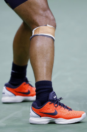 Rafael Nadal's troublesome right knee.